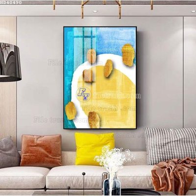 File gốc in ấn File bộ tranh treo hiện đại HD40490 chất lượng vượt trội