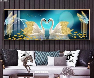 File gốc File bộ tranh treo hiện đại HD40491 (in 3D) cho trang trí