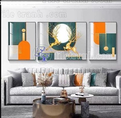 File in trần File bộ tranh treo hiện đại HD40530 (bản gốc) đại dương