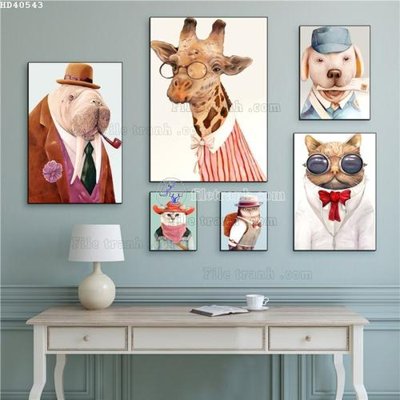 Ảnh gốc File bộ tranh treo hiện đại HD40543 (siêu chi tiết) để in ấn