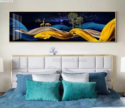 Cung cấp file tranh gốc File bộ tranh treo hiện đại HD40556 độc quyền