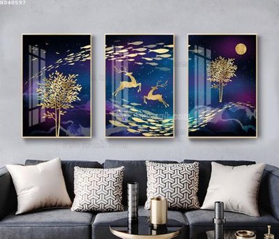 Tệp tin gốc File bộ tranh treo hiện đại HD40597 (chất lượng) File bộ tranh treo hiện đại HD40597