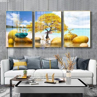 File tranh trang trí File bộ tranh treo hiện đại HD40610 (tải file gốc)