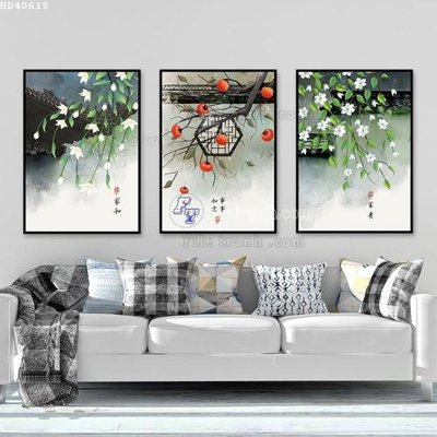 File tranh gốc PSD File bộ tranh treo hiện đại HD40619 còn nguyên layer