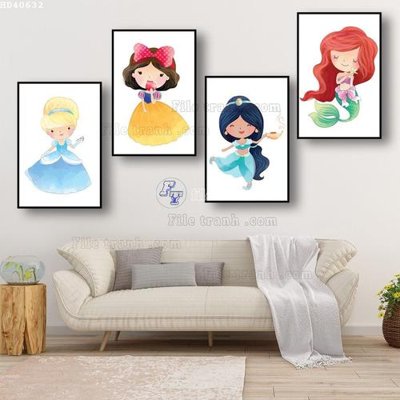 File in mica File bộ tranh treo hiện đại HD40632 (bản gốc) làm vách ngăn