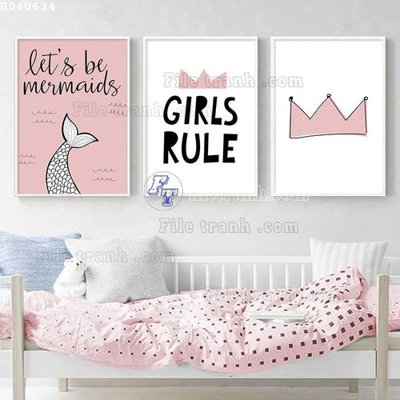 File ảnh File bộ tranh treo hiện đại HD40634 (gốc) dùng in Pano