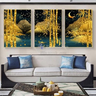 File PSD File bộ tranh treo hiện đại HD40660 (bản gốc) dễ dàng edit