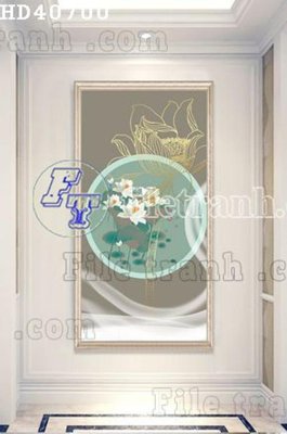 File gốc File bộ tranh treo hiện đại HD40700 (in mica) làm bảng hiệu