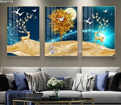 Tải file gốc File bộ tranh treo hiện đại HD40705 (để in lụa)