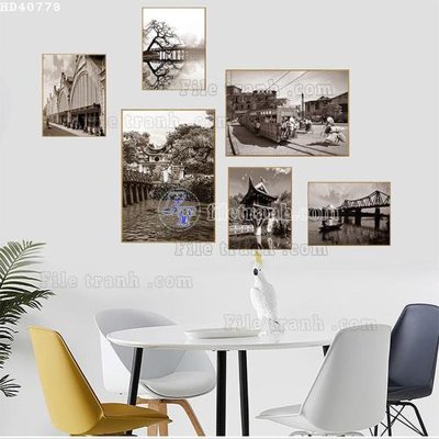 Download file tranh PSD File bộ tranh treo hiện đại HD40778 để chỉnh sửa