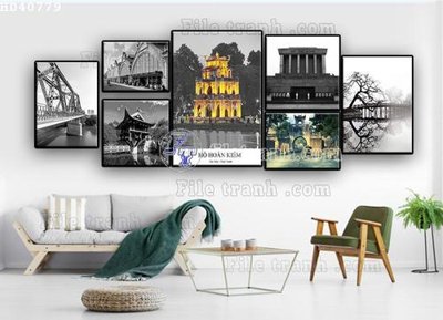 File ảnh gốc File bộ tranh treo hiện đại HD40779 không vỡ nét