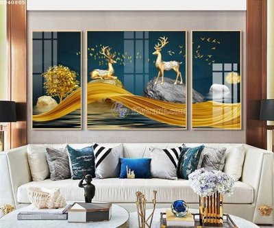 File in trần File bộ tranh treo hiện đại HD40805 (bản gốc) bầu trời