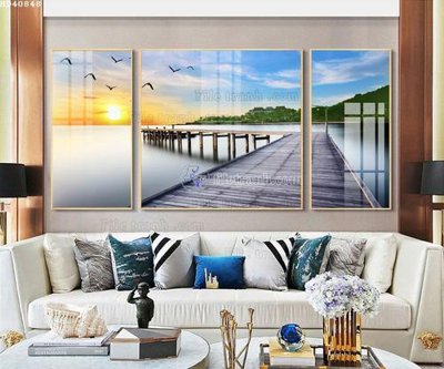 Ảnh gốc File bộ tranh treo hiện đại HD40848 (siêu chi tiết) để in ấn