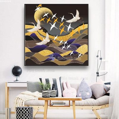 File gốc File bộ tranh treo hiện đại HD40866 (phong cách) châu Âu