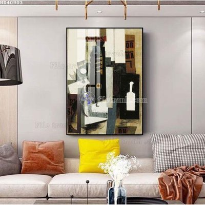 File tranh File bộ tranh treo hiện đại HD40903 (file gốc) chủ đề phong thủy