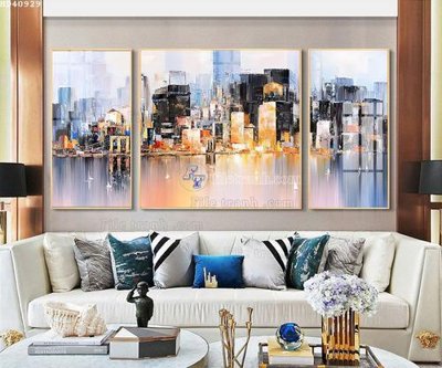 File gốc File bộ tranh treo hiện đại HD40929 (AI/EPS) cho in ấn