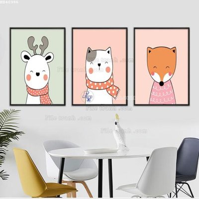 Tải file File bộ tranh treo hiện đại HD40986 (gốc) làm tranh treo tường