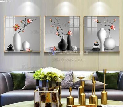 Tải file File bộ tranh treo hiện đại HD41022 (gốc) in trên mọi chất liệu