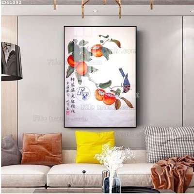 Ảnh gốc File bộ tranh treo hiện đại HD41092 (nét căng) in mica