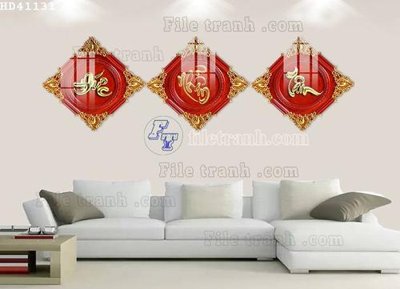 Tải file tranh File bộ tranh treo hiện đại HD41131 (gốc) tại Filetranh.com