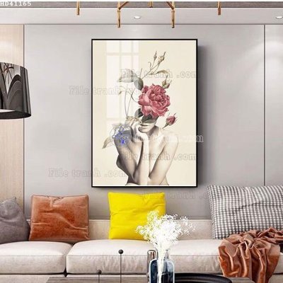 Ảnh gốc File bộ tranh treo hiện đại HD41165 (nét căng) in mica