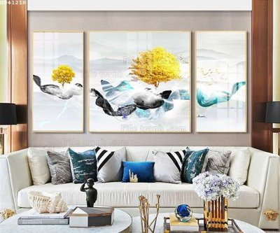 Tải file File bộ tranh treo hiện đại HD41218 (PSD) cho in ấn quảng cáo