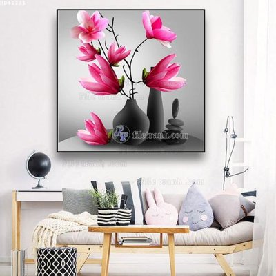 File in trần File bộ tranh treo hiện đại HD41221 (file gốc) xuyên sáng