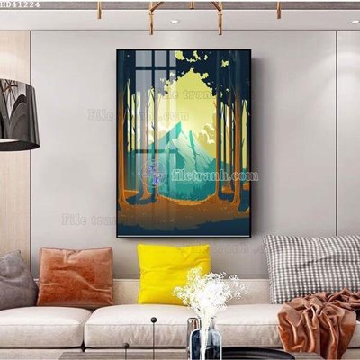 File gốc File bộ tranh treo hiện đại HD41224 (chuẩn CMYK) cho nhà in