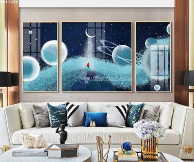 File tranh File bộ tranh treo hiện đại HD41284 (bản gốc) in canvas