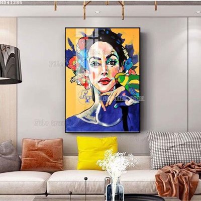 File ảnh File bộ tranh treo hiện đại HD41285 (gốc) cho trang trí nhà hàng