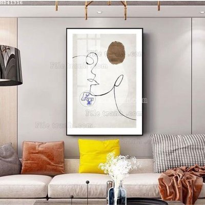 File gốc File bộ tranh treo hiện đại HD41316 (in tráng gương) nghệ thuật