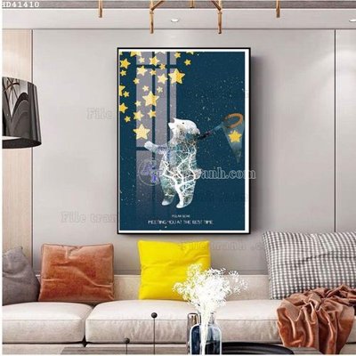 Tải file gốc in lụa File bộ tranh treo hiện đại HD41410 siêu nét