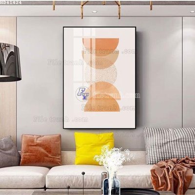 File gốc File bộ tranh treo hiện đại HD41424 (in mica) làm bảng hiệu