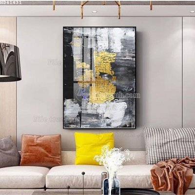 File gốc File bộ tranh treo hiện đại HD41431 (in tráng gương) nghệ thuật