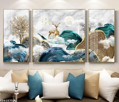 File PSD File bộ tranh treo hiện đại HD41575 (gốc) nhiều lớp (multi-layer)