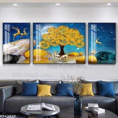 File PSD File bộ tranh treo hiện đại HD41579 (bản gốc) độ phân giải cao