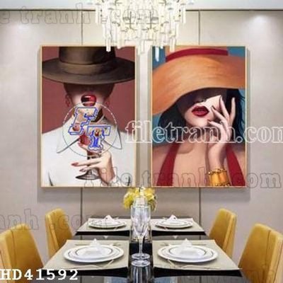 File ảnh File bộ tranh treo hiện đại HD41592 (gốc) dùng in Pano