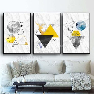 File ảnh File bộ tranh treo hiện đại HD41599 (gốc) in standee