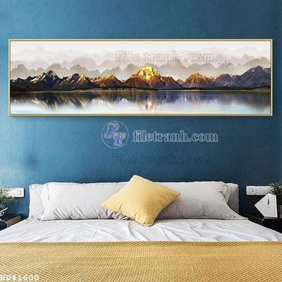 File gốc File bộ tranh treo hiện đại HD41600 (in tráng gương) ốp tường