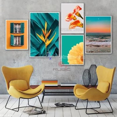 File gốc File bộ tranh treo hiện đại HD41636 (dành cho quảng cáo)