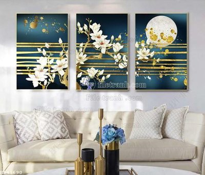 Tải file File bộ tranh treo hiện đại HD41690 (ảnh gốc) in tráng gương