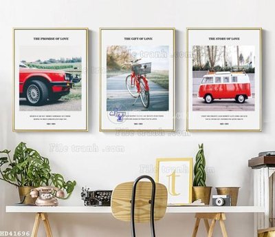 File gốc File bộ tranh treo hiện đại HD41696 (AI/EPS) cho in ấn