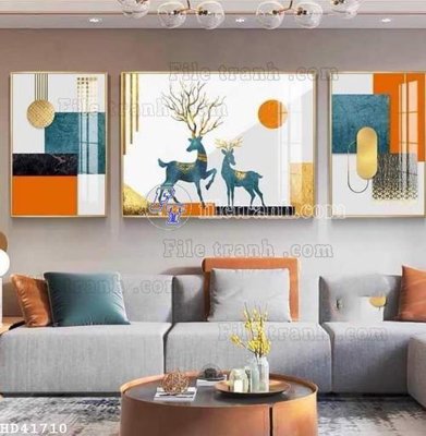 File gốc File bộ tranh treo hiện đại HD41710 (PNG) nền trong suốt