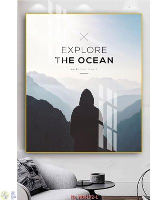 File gốc File tranh treo hiện đại HD4172 (in lụa) tranh mã đáo