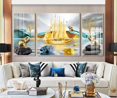 Tải file File bộ tranh treo hiện đại HD41768 (gốc) làm file tranh quảng cáo