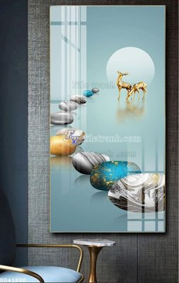 File gốc File bộ tranh treo hiện đại HD41880 (phong cách) tối giản