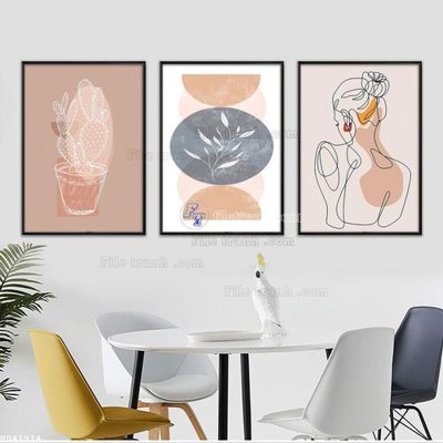 File in ấn File bộ tranh treo hiện đại HD41914 (bản gốc) sắc nét