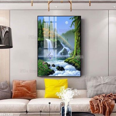 File tranh File bộ tranh treo hiện đại HD41920 (gốc) in vải canvas