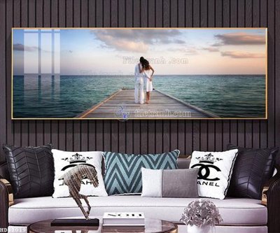 File gốc File bộ tranh treo hiện đại HD42019 (in ấn) màu sắc trung thực