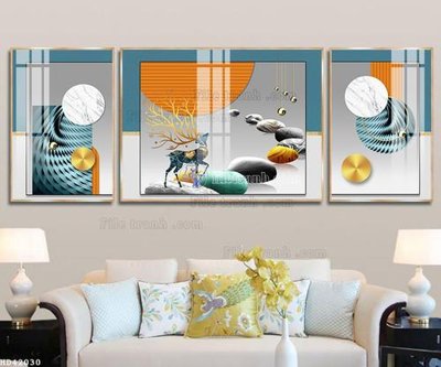 File in mica File bộ tranh treo hiện đại HD42030 (bản gốc) sắc sảo